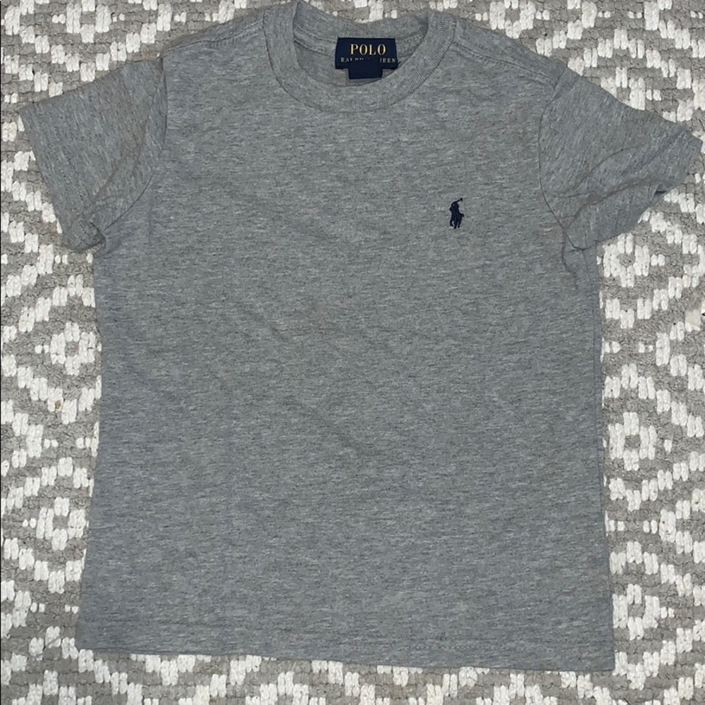 Gray polo t-shirt